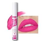 Hot Pink Liquid Lipstick, Lipsticks for Women Long Lasting, Waterproof Non-Sticky Full-Coverage Bright Pink Lip Gloss, Not Fade Matte Lip Stain,Tinted Lip Balm for Girls & Women