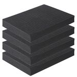 jxgzyy 4Pcs Foam Sheet Pick and Pluck Foam Polyurethane Cubed Foam 400 x 300 x 50 mm Pre-Cutted Foam Case Insert Tabletop Tool Foam Foam for Tool Board wrench DIY & Tool Storage Drawer