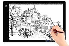 A4 Ultra-thin Portable LED Light Box Tracer USB Power Cable Dimmable Brightness LED Artcraft Tracing Light Box Light Pad for Artists Drawing Sketching Animation Stencilling X-rayViewing