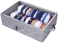 AOODA Large Hat Storage for Baseball Caps Organizer, Holds Up to 50 Caps Wide Hat Organizer for Closet with Cardboard, Under Bed Hat Holder, Grey