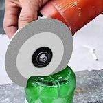 Glass Cutting Disc,Diamond Saw Cut Glass Cutting Disc Wheel,Cutting Discs Set for Rotary Tool Accessories,for Cutting and Grinding Smooth Materials Such As Ceramics and Tiles