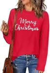 Zeagoo Womens Crewneck Pullover Sweater Long Sleeve Knit Side Slit 2024 Fall Winter Sweater Tops