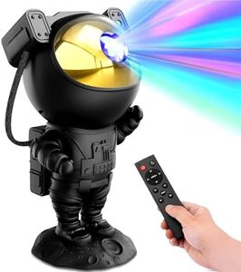 Lifelong Astronaut Galaxy Projector Light for Bedroom with Remote | Star, Nebula & Space Night Lamp with Timer | 360° Projection - Kids & Adults | Baby Nursery Décor, Relaxing Ambience & Gift (Black)