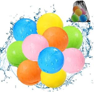 SOPPYCID Reusable Water Bomb balloons, Magnetic Refillable Water balls - Pool Toys for Boys and Girls, Beach Outdoor Activities Water Games Toy for kids Self Sealing Water Splash Ball (12Pack)
