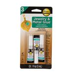 Jewelry & Metal Glue – Waterproof No Drip Instant Adhesive – Repair Necklaces, Bracelets, Earrings (3 Pack)