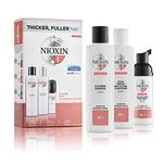 Nioxin 3-Part System | System 4 | Chemically Treated Hair with Progressed Thinning Hair Treatment | Scalp Therapy | Hair Thickening Treatment | Trial Kit