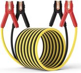AutoChat Heavy Duty Jumper Cables, 0 Gauge 30 Feet 1000 Amp Automotive Booster Cables for Car Battery, for Car, SUV and Trucks Battery, with Carry Case, Gloves, Brushes