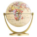 Exerz 10cm Antique Globe - Mini Globe - Vintage Colour Modern Map (Diameter: 10cm)