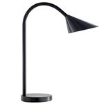 Unilux Sol Flexible Arm 4 W LED Home Office Desk Lamp, Black