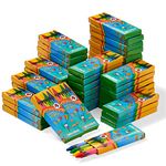 THE TWIDDLERS - 50 Boxes of Wax Crayons for Kids, 4 Crayons Per Box, 200 Total - Mixed Coloured, Perfect Mini Crayon Packs for Party Bag Fillers, School Classrooms, Arts & Crafts, Restaurants