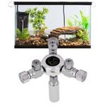 Mufan Stainless Steel Planted Aquarium Regulator Multiway Splitter for Co2 Regulator (3 Way)