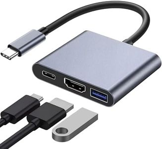 T Tersely [3 in 1] USB C Hub,Type C to HDMI Adapter 4K@30Hz, Hub with 100W USB C PD Charging, 4K HDMI & USB 3.0 Port Type C HDMI Hub for iPad 2024,MacBook iPhone 15 Pro/Pro Max,Surface,S24,Pixel 8