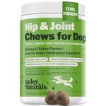 Deley Naturals Dog Hip and Joint Supplement - MSM with Glucosamine Chondroitin and Collagen for Dogs - Hip and Joint Supplement for Dogs Advanced Arthritis Relief - 120 Soft Chews Dog Supplements