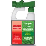 Simple Lawn Solutions Extreme Growth Booster- Natural Liquid Spray Concentrated Fertilizer with Fulvic and Humic Acid- Any Grass Type (32 Oz)