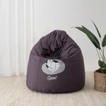 Wakefit 3XL Bean Bag, Bean Bag Chair, Bean Bags, Bean Bag Chair with Beans Filled, Bean Bag with Beans, Bean Bag with Beans Filled, Original Canvas Fabric Printed Bean Bag (No.1 Chill Spot), Brown