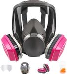 ZXICH Full Face Respirator Mask, 6800 Gas mask Respirator Mask with Filters, Dust Mask Anti Fog Against Organic Vapor Fumes Gases for Spray Paint Chemicals Epoxy Resin Welding Sanding