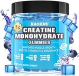 Creatine Monohydrate Gummies 5000mg for Men & Women, 120 CT Chewable Creatine Monohydrate for Muscle Support, Energy Boost, 5g of Creatine Monohydrate per Serving - Sugar Free,Vegan (Blueberry Flavor)