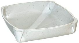 BestNest Anthony Stoneware Square Collection Medium Casserole, White