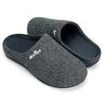 Orthotic Slippers with Arch Support for Plantar Fasciitis Pain Relief, Comfortable Orthopedic Clog House Shoes with Indoor Outdoor Anti-Skid Rubber (9 Men/ 10 Women)