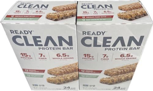 Come Ready Nutrition Clean Protein Bars (2 pack) 48 Total Bars - 24 Chocolate Sea Salt and 24 Chocolate Peanut Butter ONLY $1.38/Bar