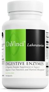 DAVINCI Labs All-Zyme - Dietary Supplement to Support Digestive Tract Function and Nutrient Absorption - with Calcium, Pepsin, Bromelain, Papain, Pancreatin and More - Gluten-Free - 90 Tablets