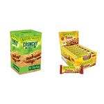 Nature Valley Crunchy Granola Bars Oats 'n' Honey, Pack of 40 Bars & Protein Salted Caramel Nut Gluten Free Cereal Bars 12 x 40g