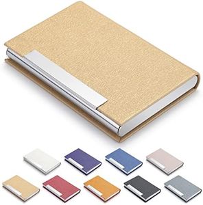 MAZYPO Porte Carte de Visite Professionnel pour Hommes Femmes Support Carte de Visite avec Fermeture Magnétique Etui Carte Bancaire
