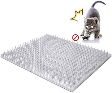 Aocoray 8 Pack Cat Deterrent Outdoor/Indoor Scat Mat, Pet Deterrent Training Mats, Keep Cats/Dogs Away Plastic Mats with Spikes, 12 Sq.ft, 16 x 13 Inches