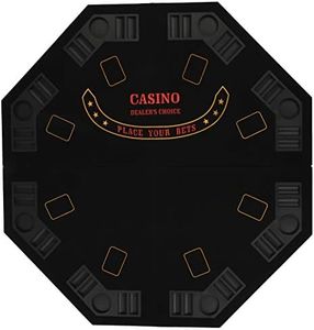 Poker Stuff India 4 Fold Table Top with Bag (Black)