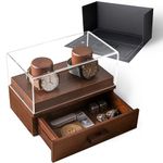 Display Your Favorite Watches with The Weekender – Handcrafted Watch Display Case for 2 Watches – Unique Bithday Gift for Men – Wooden Mens Watch Box & Watch Case – Lifetime Assurance Included