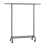 SONGMICS Clothes Rail, Clothes Rack, Extendable Hanging Rail, Clothing Storage with Wheels, 45 kg Total Max. Load, 40 x (83-120) x 156 cm, Ink Black HSR134B01