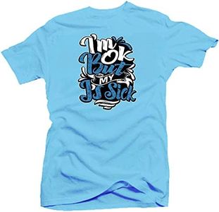 Jordan 3 UNC Cement Sneaker Shirt to Match - (Sick J's) Blue | Medium