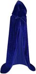 Maklulu Unisex Adults Hooded Cloak Halloween Cloak Long Velvet Cape Cosplay CostumeCostumes