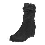 Metro Women Black Synthetic Boots (31-9482-11-37) (Size 4 UK/India (37EU))