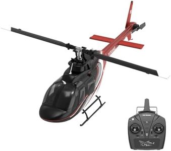 Goekhyrani RC Helicopter，YU Xiang F08 1/27 Scale Bell 206 Brushless Direct-Drive 3D/6G Flybarless RC Helicopter Model with Optical Flow Positioning 2024