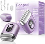 Fangaci Cordless Electric Shaver for Women: Mini Electric Razors with LED Display - Rechargeable Bikini Trimmer - IPX7 Waterproof Wet Dry Face Razor for Body Public Leg