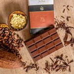 Jus'Trufs 440 gm Artisanal 72% Dark Chocolate Cooking Bar | Vegan and Gluten-Free | Healthy Melting Chocolate Bar for Cake Toppings, Molten Lava Cake, Fudge Cakes, Chocolate Sauce