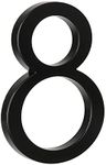 HASWARE 5" Floating House Number for Outside, Zinc Alloy Modern Outdoor Address Sign for Yard Street and Mailbox, Address Numbers and Letters for House (8, Black)