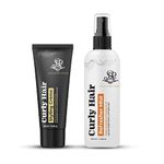 Prolixr Curly Hair Cream and Refresher Mist Combo | Frizzy and Curly Hair Products | Hair spray | Hair care for curly hair | Magic hair care for curls | By Bollywood Hair Stylist Savio John Pereira (pack of 2)