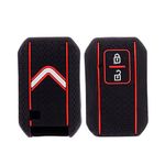 SCARZEEP® Protective Silicone Key Cover for Suzuki Models: Fit for Jimny, Fronx, Baleno, Grand Vitara, Brezza, Swift, Ertiga, XL6, DZire, Ignis - 2 Button Smart Key.