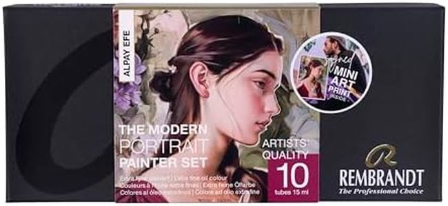 Rembrandt x Alpay EFE Professional Oil Paint Set | Modern Portrait Selection with 10 Colours (15 ml Tubes) | Artist Quality Oil Colours