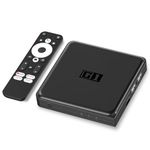 Android 11.0 TV Box for Google/Netflix - G1 TV Box 4G LPDDR4& 32G eMMC,Streaming Devices for TV Compatible with Google Assistant,Chromecast,4K HDR10+,Dolby Vision,AV1,Dolby Digital & DD+,WI-FI 6