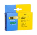 Tacwise 140 1/4-Inch Galvanized Staples for Hand Tackers/Hammer Tackers, Box of 2000 (0345)