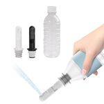 Backpacking Bidet - wower 2 Pack Portable Bidet for Travel, Toilet, or Camping. Compatible with Every Bottle, Portable Shattaf Bidet Water Sprayer with 350ml Bottle, Ultralight (17g, 0.59 oz)