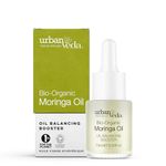 Urban Veda Bio Organic Moringa Oil | For Pimple & Acne Prone Skin| Oil Balancing Booster with Squalene | Vitamin A, B, C & E Bio Oil for Face | For Teens to Adults |Rejuvenates & Nourishes Skin | 15ML