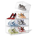 Ohuhu Shoe Boxes Storage Clear Stac