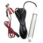 ZONADAH 12V 10W LED Underwater Submersible Fish Light (Cool White) Night Fishing Crappie Shad Squid Boat Kayak Canoe Fishing Bait