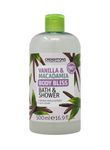 Creightons Body Bliss Vanilla and Macadamia Bath and Shower Gel (500ml) – Natural Vanilla Extract. 100% Vegan. Cruelty Free. 90% Naturally Derived Ingredients