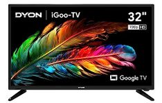 DYON iGoo-TV 32H 80cm (32") Google TV (4K UHD, HD Triple Tuner, Prime Video, Netflix, Google Play Store for DAZN, Disney+, Apple TV+, Paramount+, waipu.tv, etc., Google Assistant) [Mod. 2023]