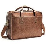 Leather Briefcases for Men 15.6 Inc